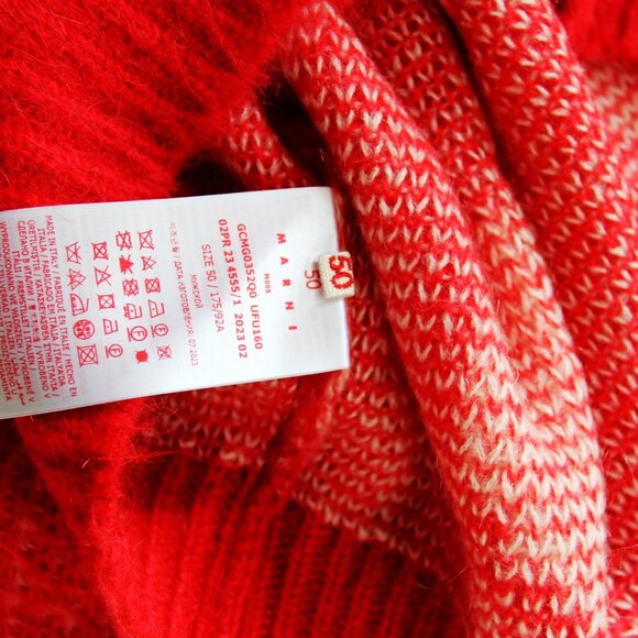 BNWT AW23 MARNI BRUSHED DOTS FUZZY WUZZY SWEATER 50 - Picture 9 of 11